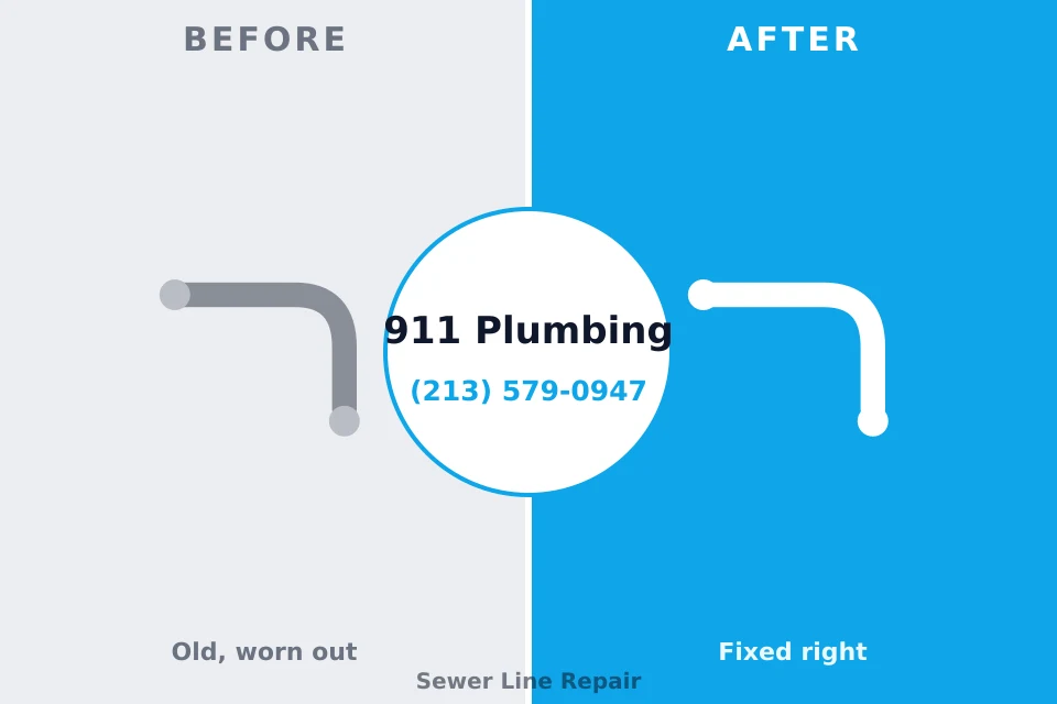 Before and after: plumbing repair Sissonville, WV